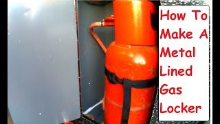 Diy Metal Lined Gas Locker For Vw T4 Campervan Conversion Diy Lpg Gas Locker Build