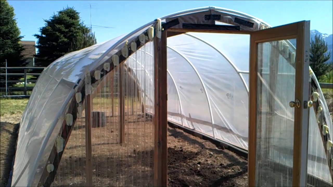 LOW COST HOOP HOUSE/ HIGH TUNNEL GREEN HOUSE BUILD YouTube