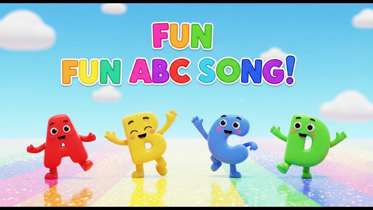 🎵 Fun ABC Song for Kids | Learn Alphabet A to Z with Cute 3D Letters 🌈 ...