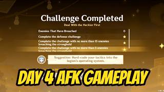 [DAY 4] Thwack 'n Smack Defense Bots Easy AFK GAMEPLAY | Genshin Impact Base Defense On Mobile