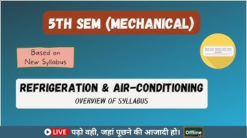 Refrigeration & Air Conditioning (Introduction) || 5th Sem Mechanical || SBTE Bihar Polytechnic