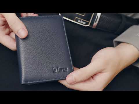 Ví nam mini nhỏ gọn hàng hiệu Laforce da thật cao cấp