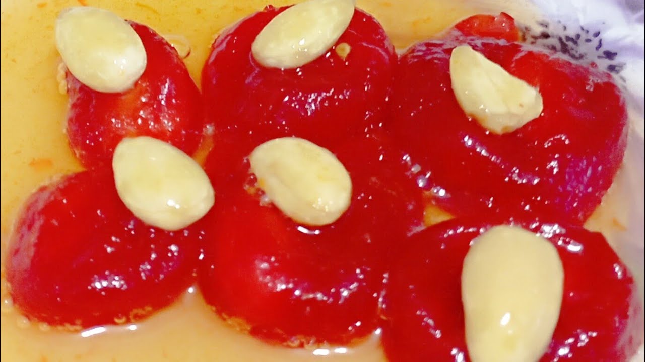 🍅ÇOOOK. GÜZEL OLDU🍅BADEMLİ ÇERİ DOMATES REÇELİ NASIL YAPILIR ‼️. Domates receli#çeri domates ❤️