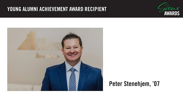 Peter Stenehjem, '07, receives 2021 UND Young Alum...