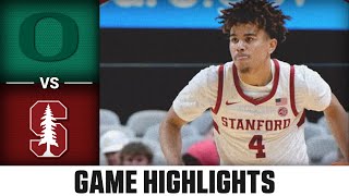 Oregon vs. Stanford Game Highlights | 2024 ACC Mens Basketball Highlights