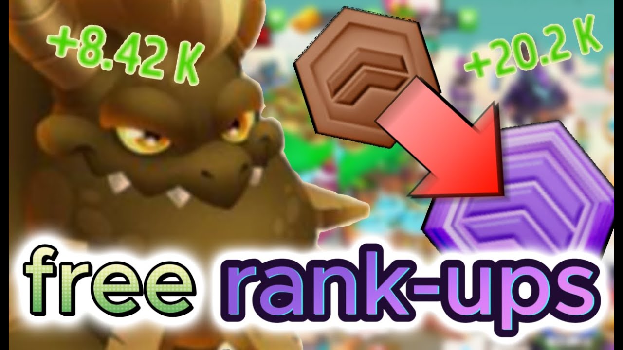 HOW to get FREE and INFINITE rank-ups!!!-dragon city #3
