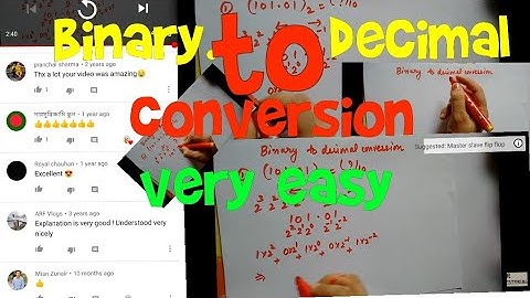 Binary to decimal conversion | very easy