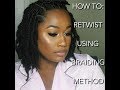 How To Retwist Locs Using Braiding Method | KWEENJAE