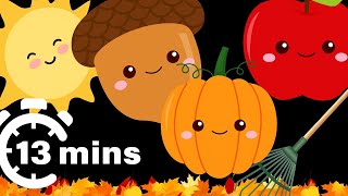 🍂 13 Minutes of Fall Fun! | Autumn Sensory Video for Babies & Kids!