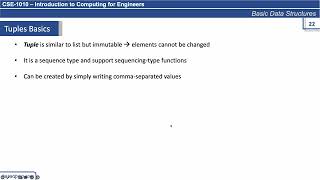 27. Basic Data Structures (Tuples)