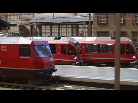 RhB HOm New Layout With BEMO Trains + ESU loksound 1:87 (H0m
