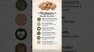 🌰 Walnuts: Nature’s Brain Food! Boost your health with omega-3 fatty acids, antioxidants & Vitamins