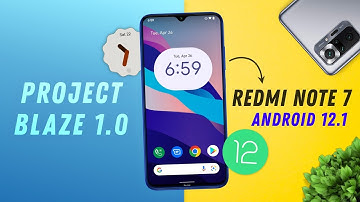 Install Project Blaze v1.0 on Redmi Note 7/7s (Android 12.1) GrapheneOS Camera | Face Unlock🔥