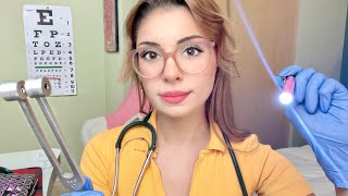 ASMR Fast & Aggressive Nurse Exam In Bed Medical Exam Cranial Nerve, Eye, Ear, Personal Attention