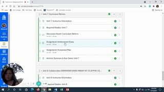 Curriculum Mapping Online Unit 7