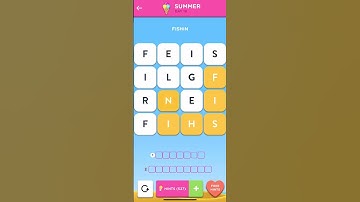 Wordbrain 2 Summer Event Day 18 2020 (Wordbrain 2 Answers)