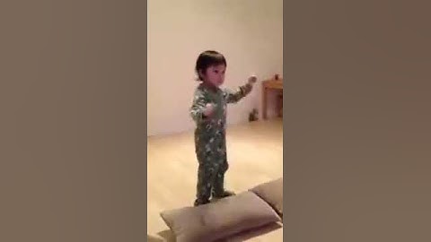 Funny baby playing Xbox Kinect!!!