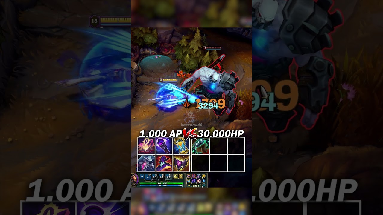 1000 AP vs 30000 HP