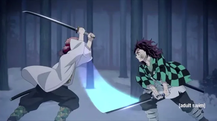 Tanjiro VS Sabito | Tanjiro Cuts Through The Boulder | Demon Slayer | [ENG/DUB]