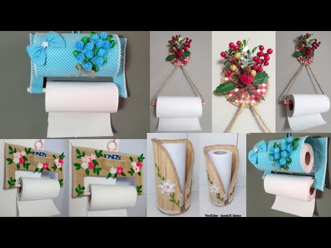 PORTA PAPEL TOALLA fácil, útil y económico/DIY Paper Towel Holder/Best out  of waste 