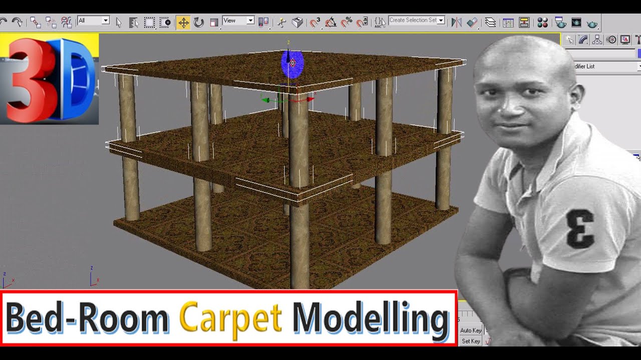 Complete Bedroom Make Any Carpet Quickly And Easily Modelling in 3DS ...