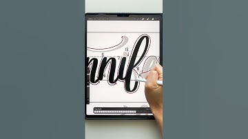 "Jennifer" in calligraphy! #procreatebrushes #shorts #calligraphy