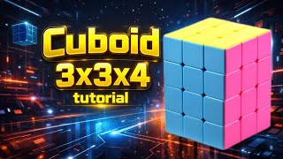 COMO RESOLVER O CUBOIDE 3x3x4 | Tutorial Completo Passo a Passo