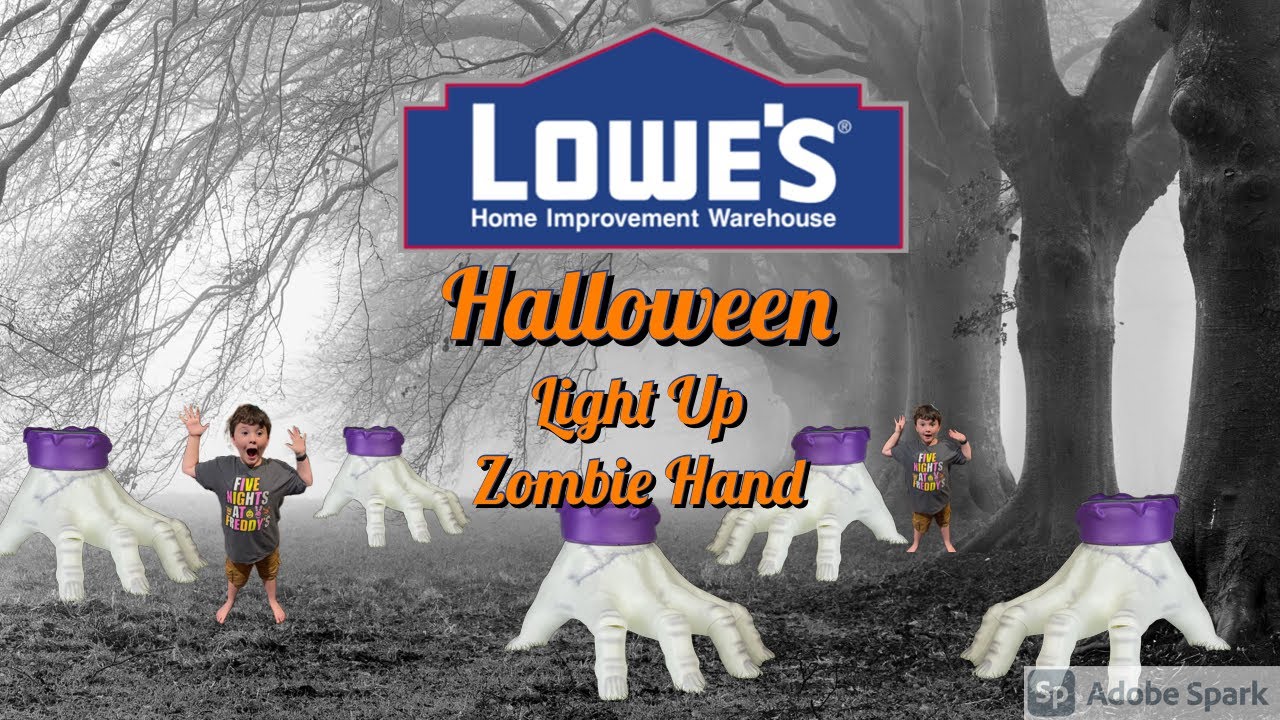 Lowe’s Halloween 2021 Giant Light Up Zombie Hand Blow Mold Decoration