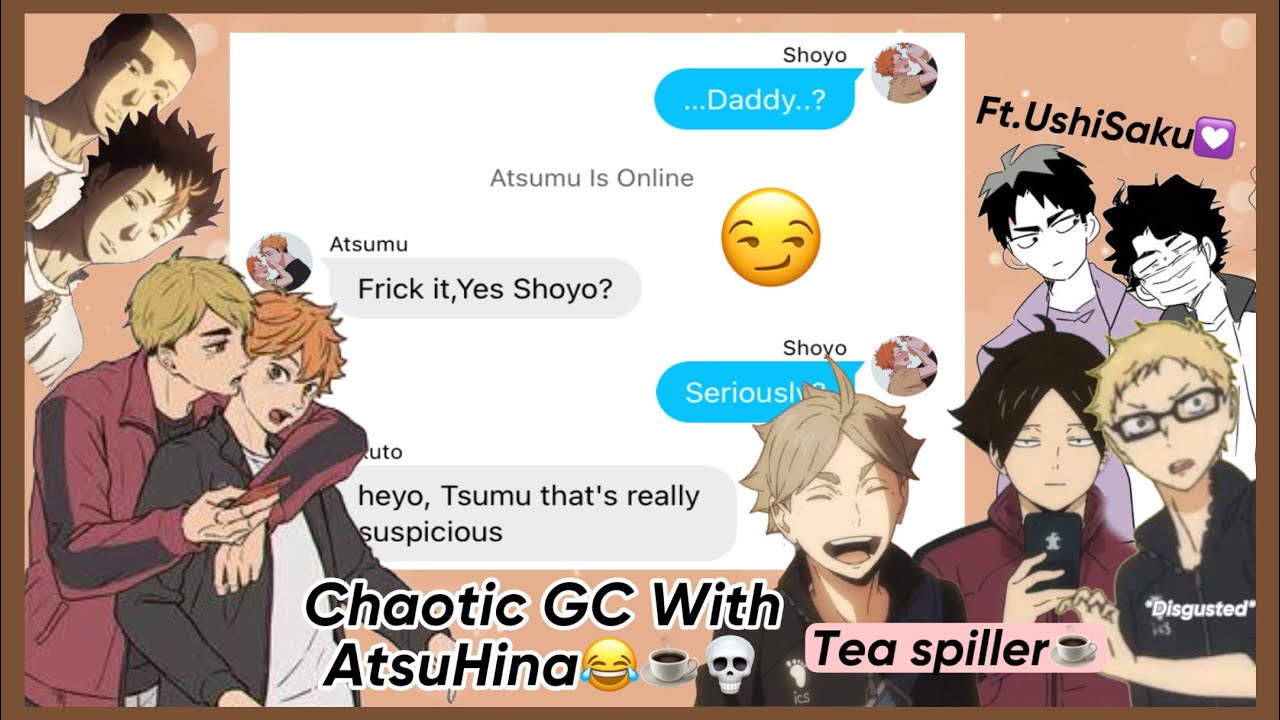 Suspicious Nicknames🫣Chaotic Groupchat W/AtsuHina 🦊🍊|Haikyuu Texts|Tea Spills☕️