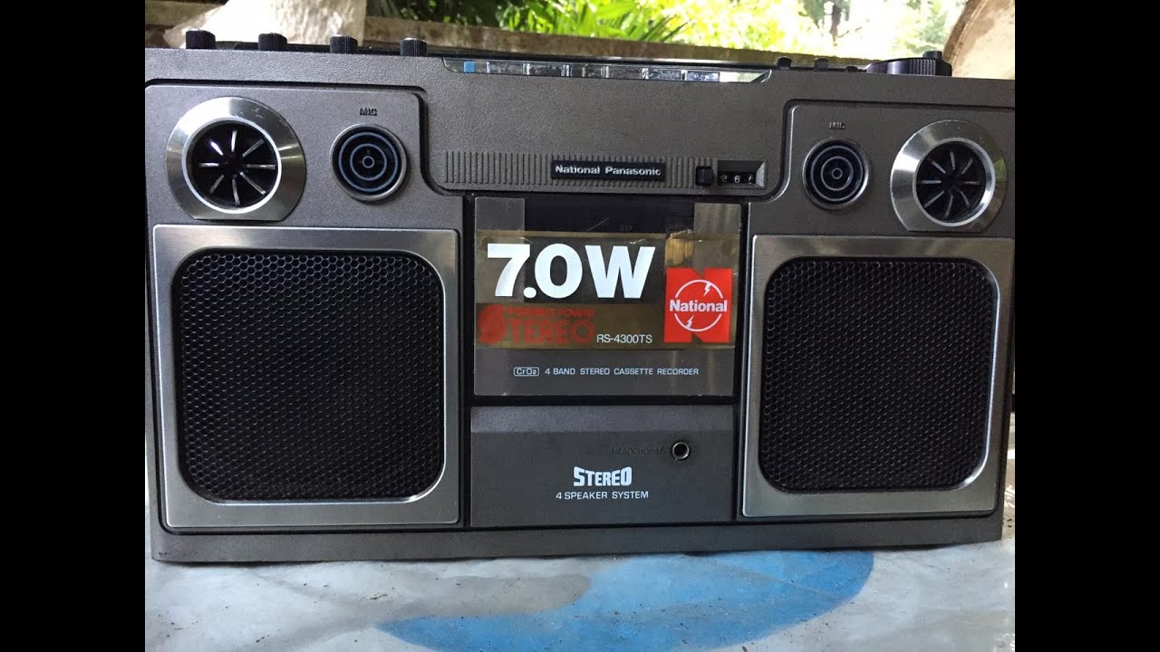 National panasonic boombox rs-4300ts - YouTube
