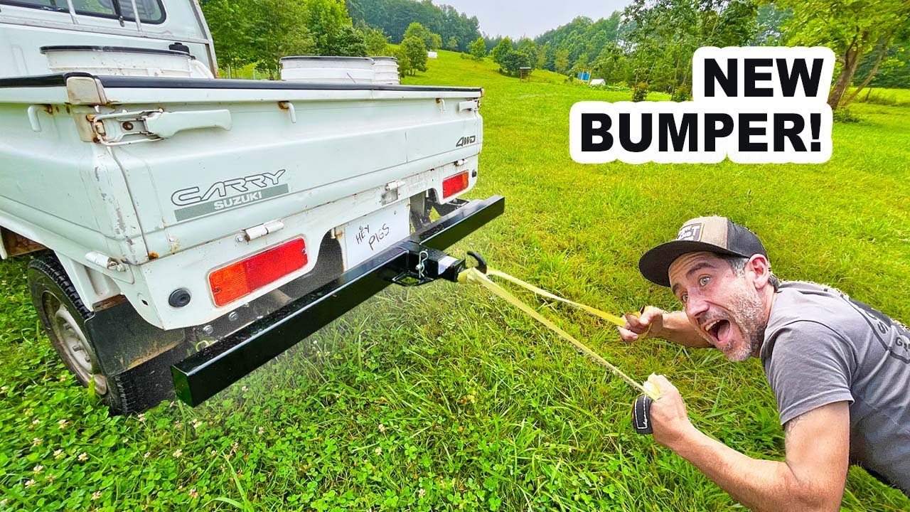 Task Force Tips Rural Hitch Installing Tow Hitch on Mini Farm Truck SUZUKI Carry - YouTube