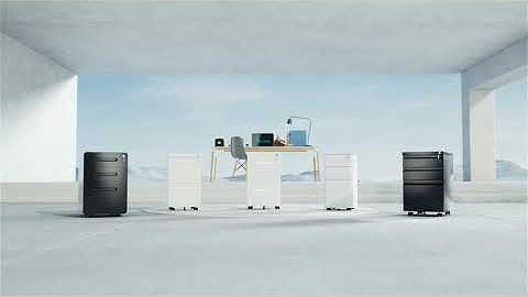 YITAHOME 3-Drawer Mobile File Cabinet with Lock