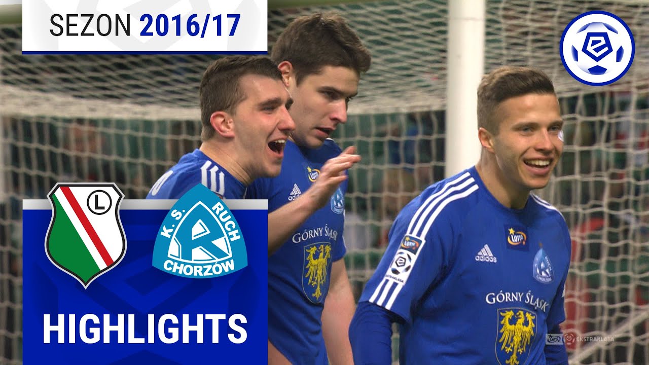 Legia Warszawa - Ruch Chorzów 1:3 | SKRÓT | Ekstraklasa 2016/17 | 22. Kolejka