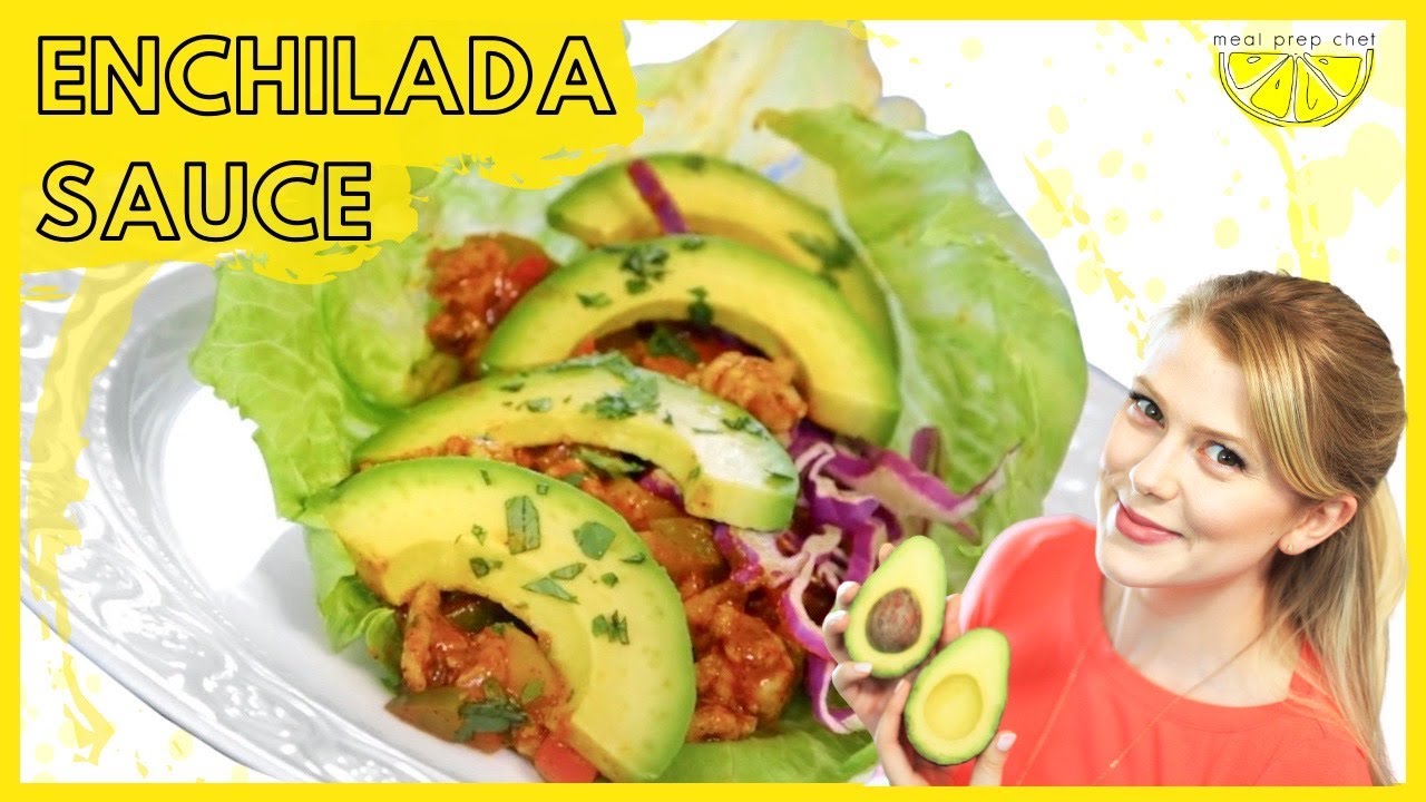 Enchilada Sauce with Turkey Lettuce Cup Tacos! - YouTube