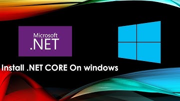 Install .NET Core In windows