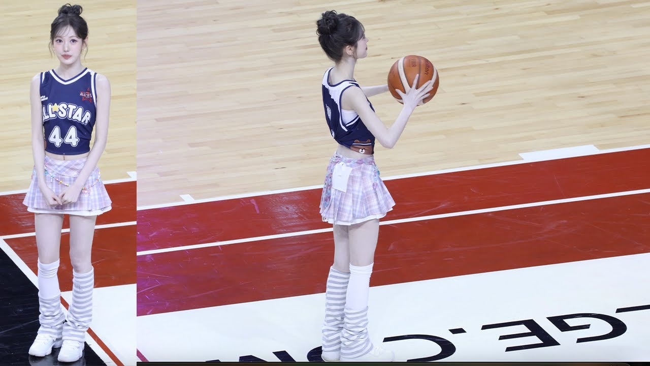 농구하는 비쥬얼 아이돌 키키 수이 KBL 농구 올스타전 시투 KiiiKiii SUI /26.01.18/