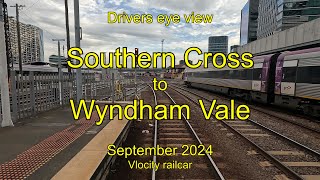 Drivers eye view, Southern Cross to Wyndham Vale, Sep 2024