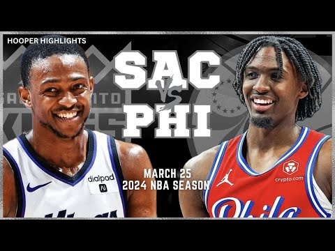 Philadelphia 76ers vs Sacramento Kings Full Game Highlights | Mar 25 | 2024 NBA Season