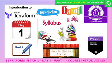 TERRAFORM IN TAMIL - DAY 1 PART 1 - COURSE INTRODUCTION