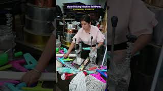 Wiper Making Machine Full Demo | New Business Ideas |