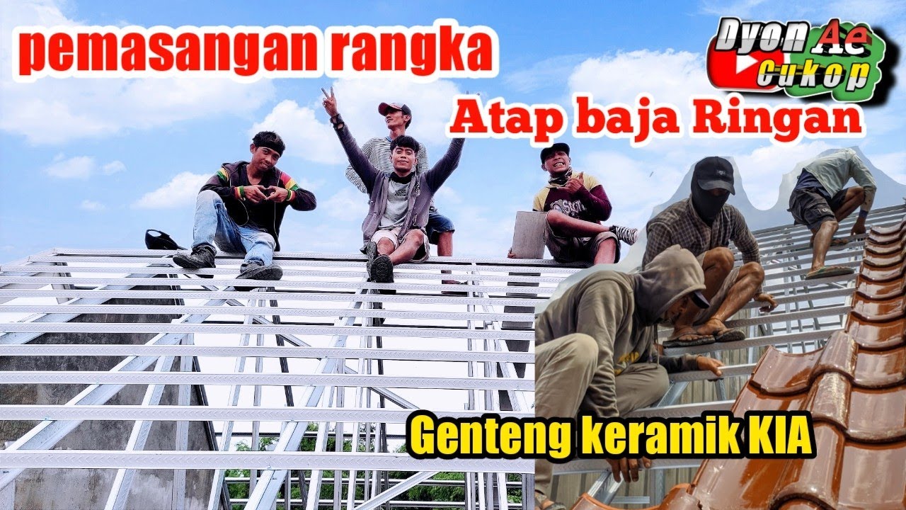 cara pasang Atap baja ringan,,untuk Genteng keramik