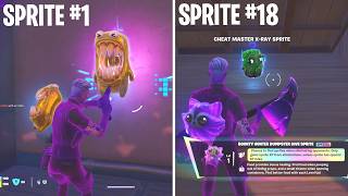 Can I Find EVERY SPRITE In One Game In Fortnite?