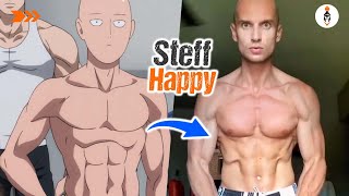 Saitama de la vida real que se alimenta con pizzas y comida chatarra || Stepan Uteshev / Steff happy