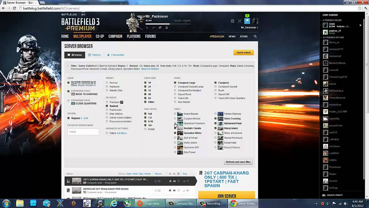 battlefield 3 crash fix JULY - AUGUST 2012
