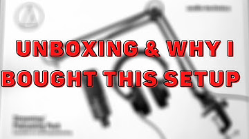 Unboxing the Audio Technica AT2020 USB Mic Streaming / Podcasting Pack