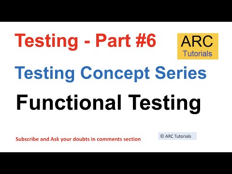 Functional Testing Tutorial | Testing concepts in software testing | Testing concepts in interview
