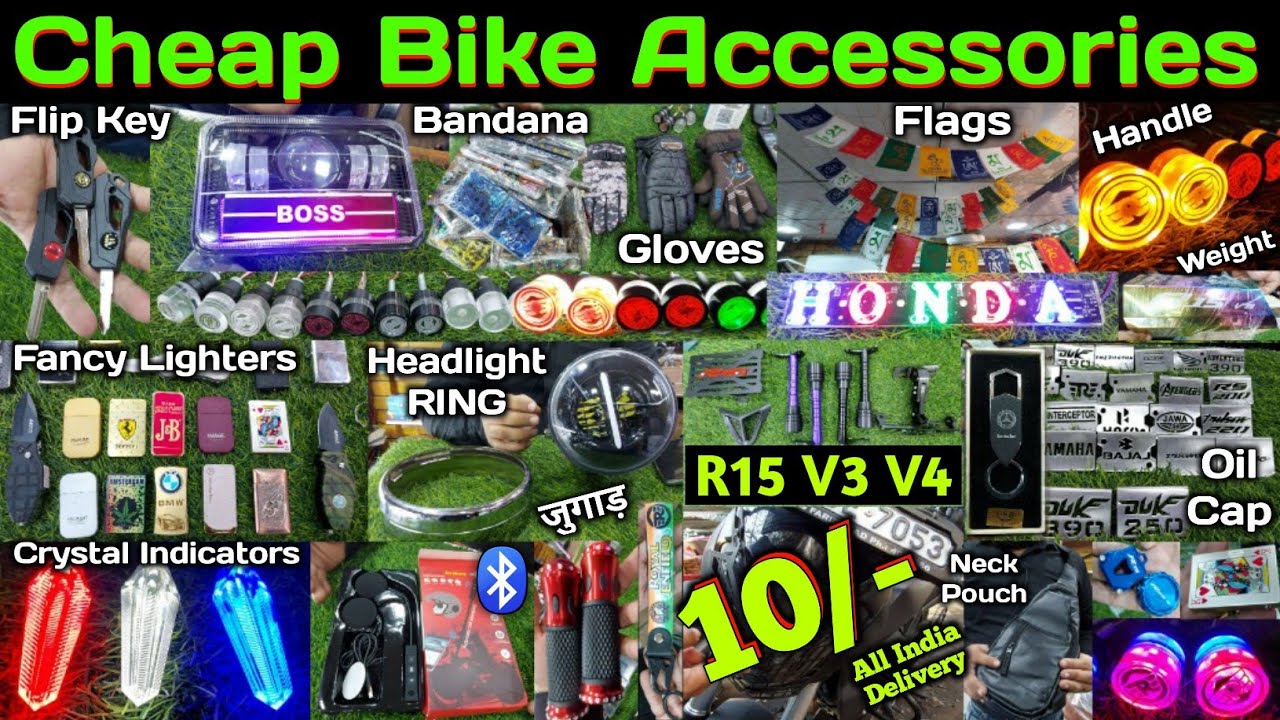Cheap Bike Accessories 10/ Wholesale/Retail All India Delivery 🇮🇳