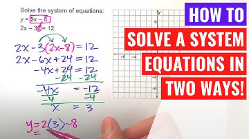 Solving a System of Equations (one y= and one standard form)