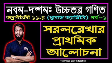 পর্ব-১ || স্থানাঙ্ক জ্যামিতি || অনুশীলনী ১১.৪ || উচ্চতর গণিত || SSC Higher Math Chapter 11.4