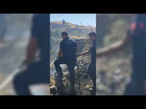 BÜYÜKŞEHİR İTFAİYESİ KARDEŞ VE KOMSU SİVAS’TAKİ YANGINI KONTROL ALTINA ALDI